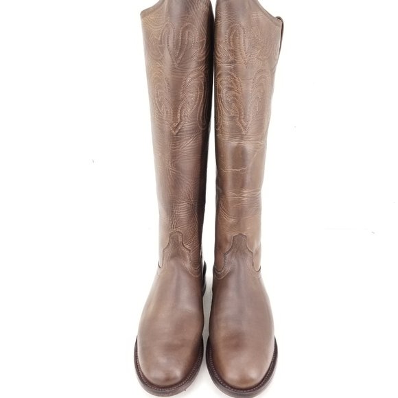 Old West Women's Riding Boot Round Toe Womans Brown Lb1624 sz 7.5M - Picture 2 of 10